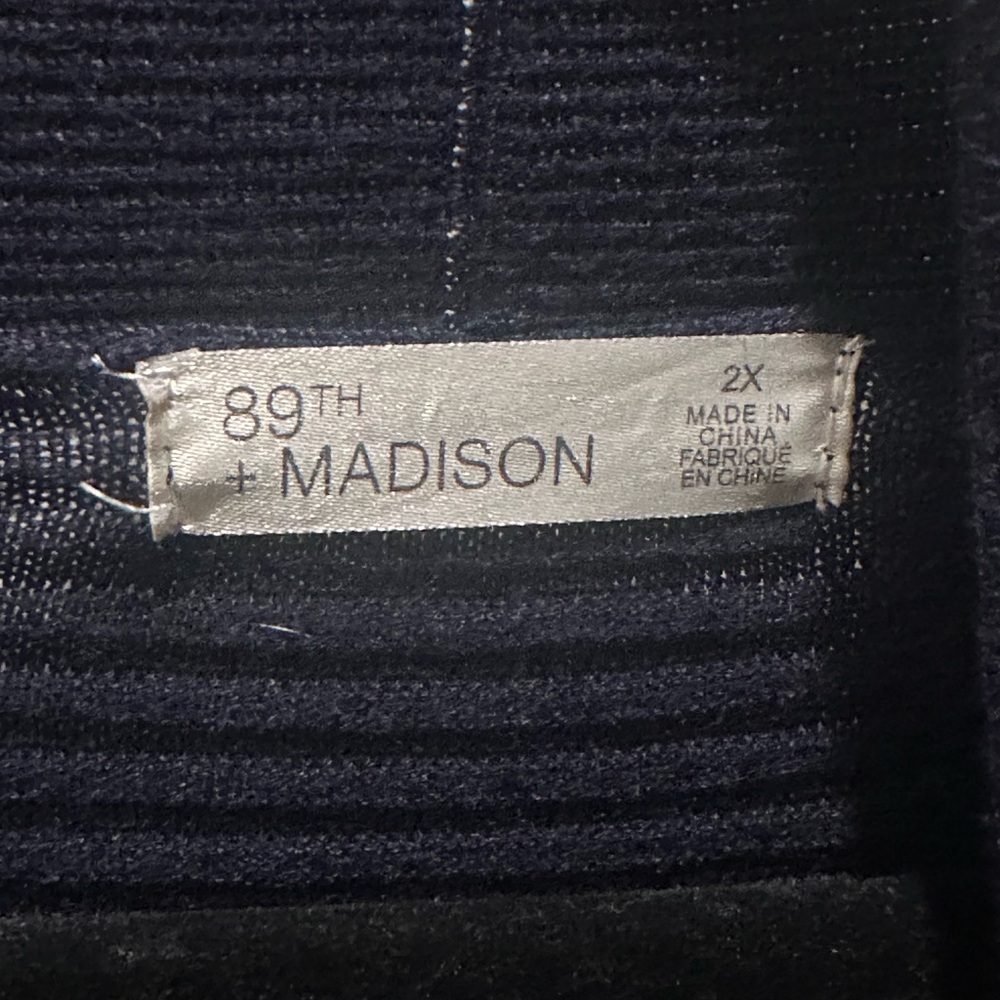 Madison Navy‎ Ribbed Cardigan - Picture 2 of 8